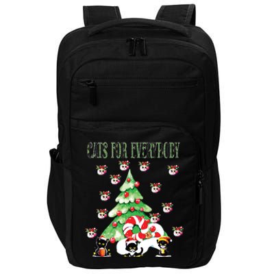 Cats For Everybody Funny Christmas Impact Tech Backpack