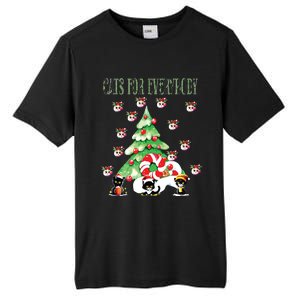 Cats For Everybody Funny Christmas Tall Fusion ChromaSoft Performance T-Shirt