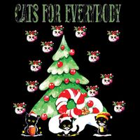 Cats For Everybody Funny Christmas 16 in Basic Backpack