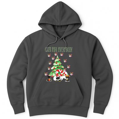 Cats For Everybody Funny Christmas Hoodie