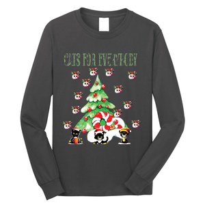 Cats For Everybody Funny Christmas Long Sleeve Shirt