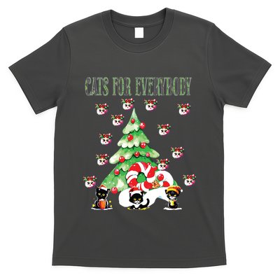 Cats For Everybody Funny Christmas T-Shirt