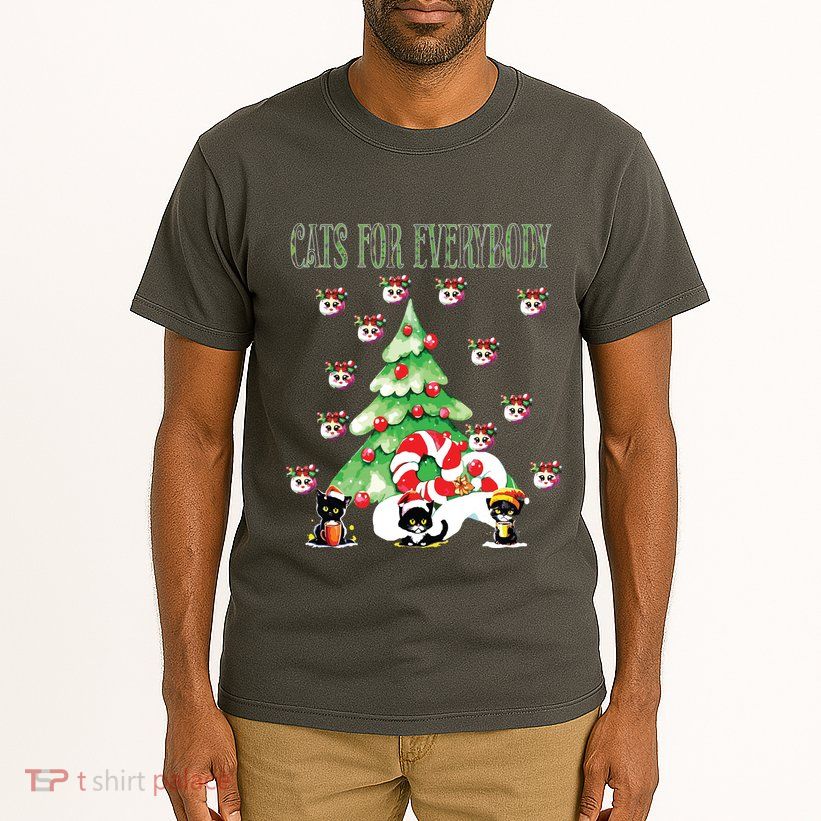 Cats For Everybody Funny Christmas Tall T-Shirt