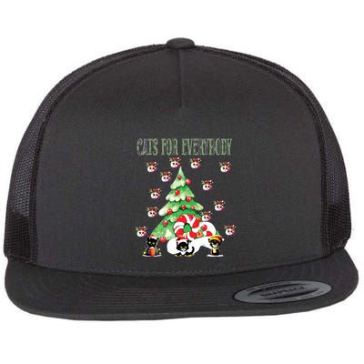 Cats For Everybody Funny Christmas Flatbill Hat