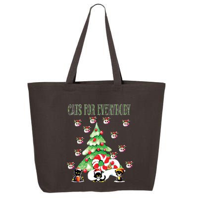 Cats For Everybody Funny Christmas 25L Jumbo Tote