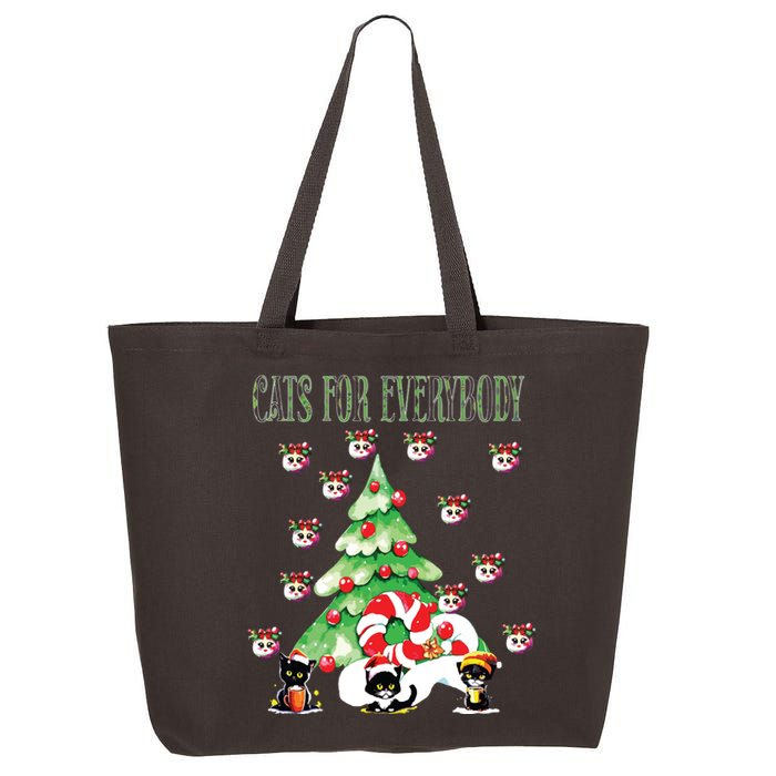 Cats For Everybody Funny Christmas 25L Jumbo Tote