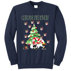 Cats For Everybody Funny Christmas Sweatshirt