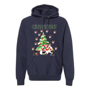 Cats For Everybody Funny Christmas Premium Hoodie