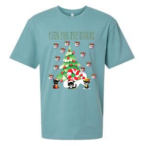 Cats For Everybody Funny Christmas Sueded Cloud Jersey T-Shirt