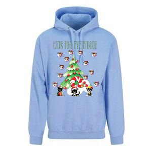 Cats For Everybody Funny Christmas Unisex Surf Hoodie