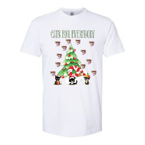 Cats For Everybody Funny Christmas Softstyle CVC T-Shirt