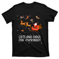 Cats For Everybody Christmas Funny Cat Kitties Lovers Family Long Sleeve T-Shirt