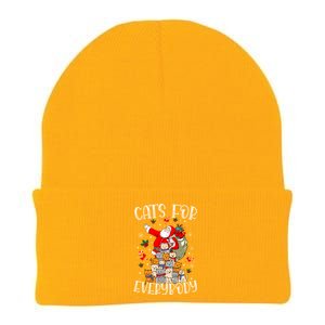 Cats For Everybody Ugly Christmas Cat Funny Xmas Gift Knit Cap Winter Beanie