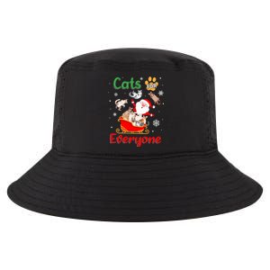 Cats For Everyone Christmas Santa Claus Cats Meaningful Gift Cool Comfort Performance Bucket Hat