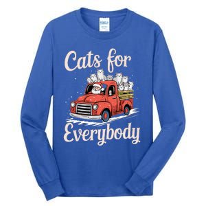 Cats For Everybody Christmas Tall Long Sleeve T-Shirt