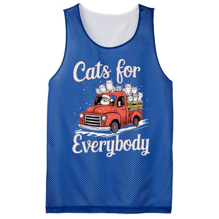 Cats For Everybody Christmas Mesh Reversible Basketball Jersey Tank