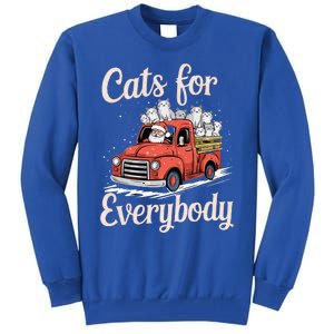 Cats For Everybody Christmas Tall Sweatshirt