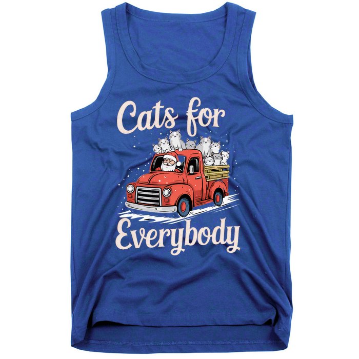 Cats For Everybody Christmas Tank Top