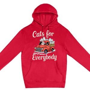 Cats For Everybody Christmas Premium Pullover Hoodie