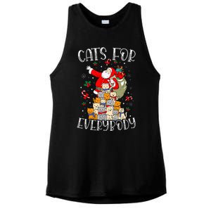 Cats For Everybody Ugly Christmas Cat Funny Xmas Ladies PosiCharge Tri-Blend Wicking Tank