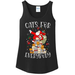 Cats For Everybody Ugly Christmas Cat Funny Xmas Ladies Essential Tank