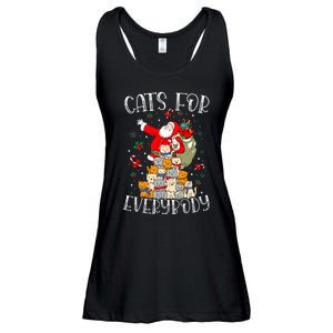 Cats For Everybody Ugly Christmas Cat Funny Xmas Ladies Essential Flowy Tank