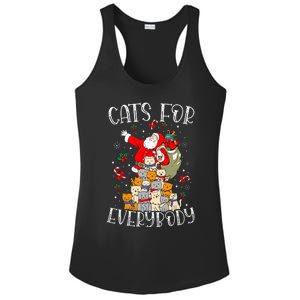 Cats For Everybody Ugly Christmas Cat Funny Xmas Ladies PosiCharge Competitor Racerback Tank