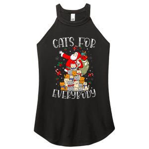 Cats For Everybody Ugly Christmas Cat Funny Xmas Women's Perfect Tri Rocker Tank