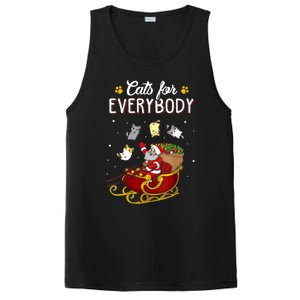 Cats For Everybody Ugly Christmas Cat Great Gift Cute Gift PosiCharge Competitor Tank