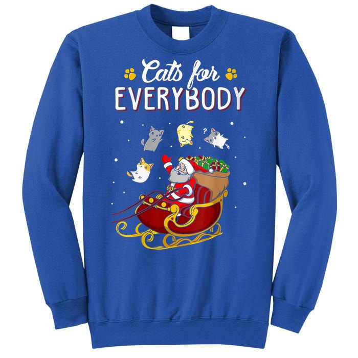 Cats For Everybody Ugly Christmas Cat Great Gift Cute Gift Sweatshirt