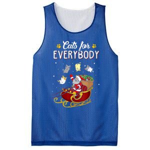 Cats For Everybody Ugly Christmas Cat Great Gift Cute Gift Mesh Reversible Basketball Jersey Tank