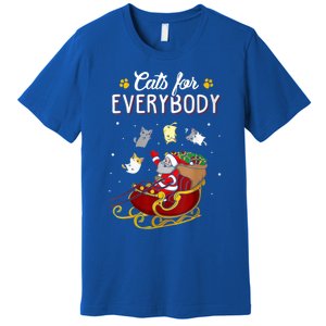 Cats For Everybody Ugly Christmas Cat Great Gift Cute Gift Premium T-Shirt