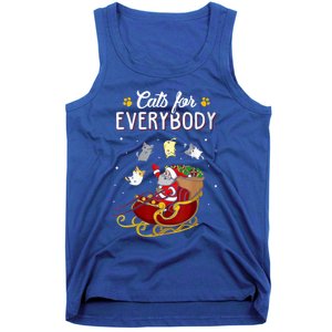 Cats For Everybody Ugly Christmas Cat Great Gift Cute Gift Tank Top