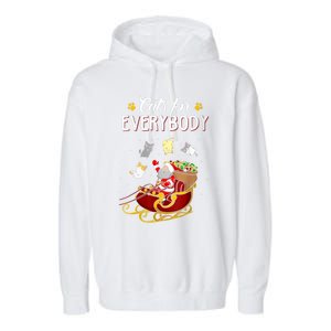 Cats For Everybody Ugly Christmas Cat Great Gift Cute Gift Garment-Dyed Fleece Hoodie