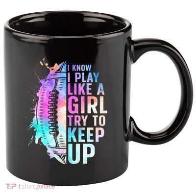 Cool Football For Girls Football Player Coach Sports 11oz C Handle Ceramic Mug