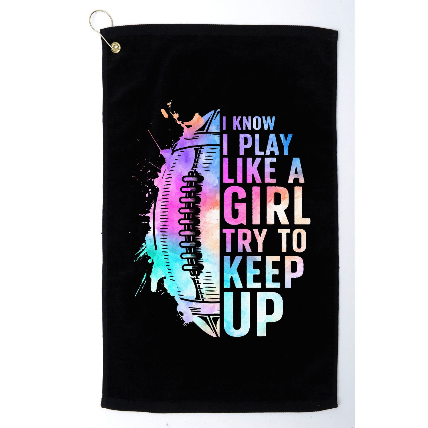 Cool Football For Girls Football Player Coach Sports Golf Towel