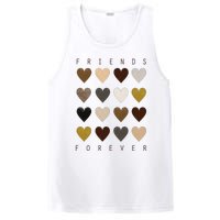 Cute Friends Forever Watercolor Patterned Hearts Friendship PosiCharge Competitor Tank