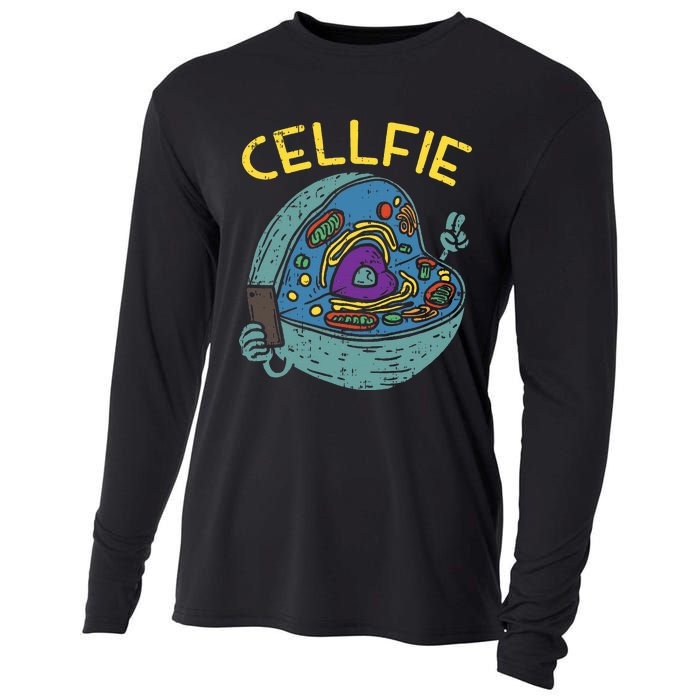 Cell Fie Funny Science Biology Teacher Cooling Performance Long Sleeve Crew