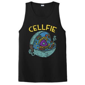 Cell Fie Funny Science Biology Teacher PosiCharge Competitor Tank