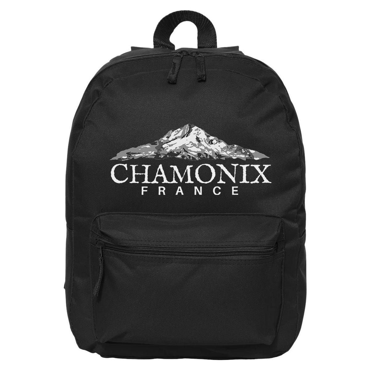 Chamonix France  French Alps Mountain Town 16 in Basic Backpack