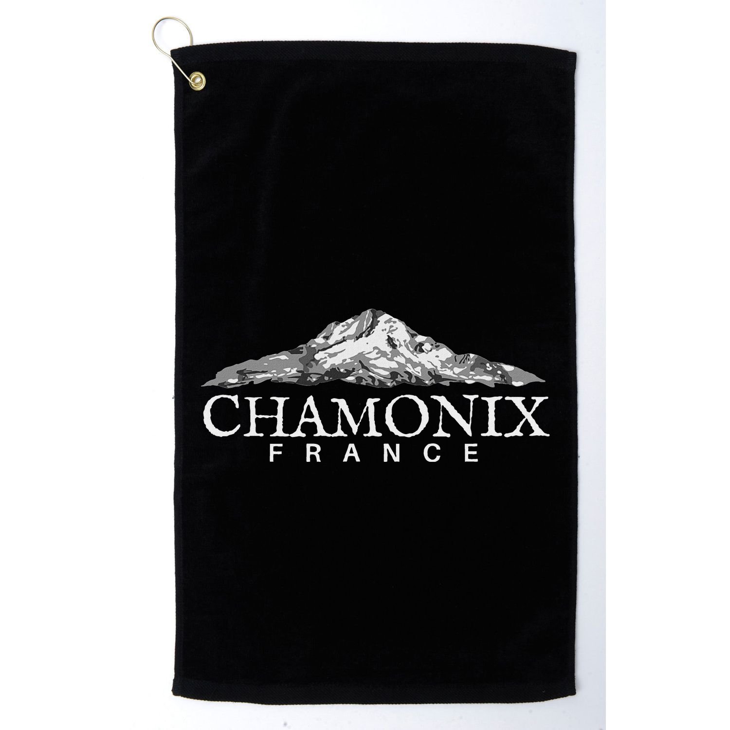 Chamonix France  French Alps Mountain Town Golf Towel