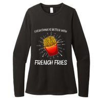 Cool Fries For French Fry Lover Fast Food Lovers Womens CVC Long Sleeve Shirt