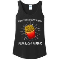 Cool Fries For French Fry Lover Fast Food Lovers Ladies Essential Tank