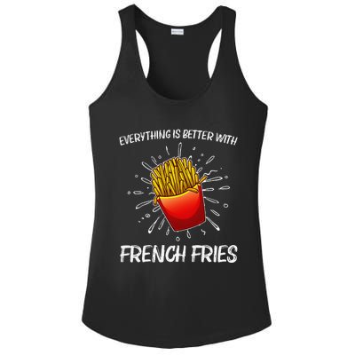 Cool Fries For French Fry Lover Fast Food Lovers Ladies PosiCharge Competitor Racerback Tank