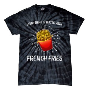 Cool Fries For French Fry Lover Fast Food Lovers Tie-Dye T-Shirt