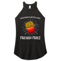 Cool Fries For French Fry Lover Fast Food Lovers Women's Perfect Tri Rocker Tank