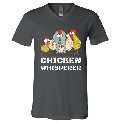 Chickens For Farmers Chicken Keepers Chicken Whisperer V-Neck T-Shirt