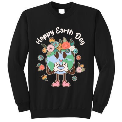 Cute Flower Floral Happy Earth Day Sweatshirt