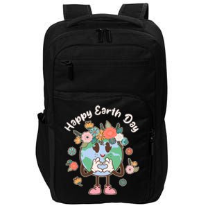 Cute Flower Floral Happy Earth Day Impact Tech Backpack