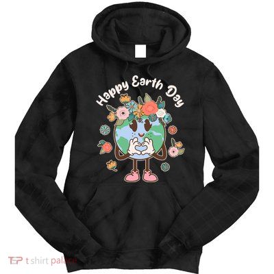 Cute Flower Floral Happy Earth Day Tie Dye Hoodie